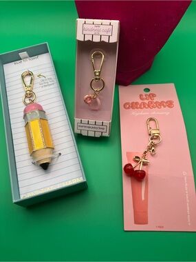True to Form Yellow & Pink Pencil Handbag Charm & More